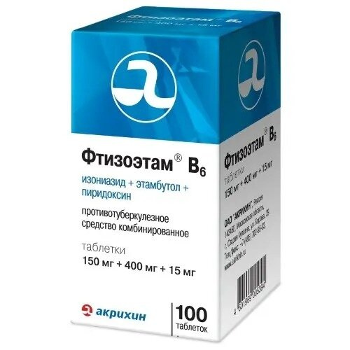 Фтизоэтам в6 таблетки 100 шт.