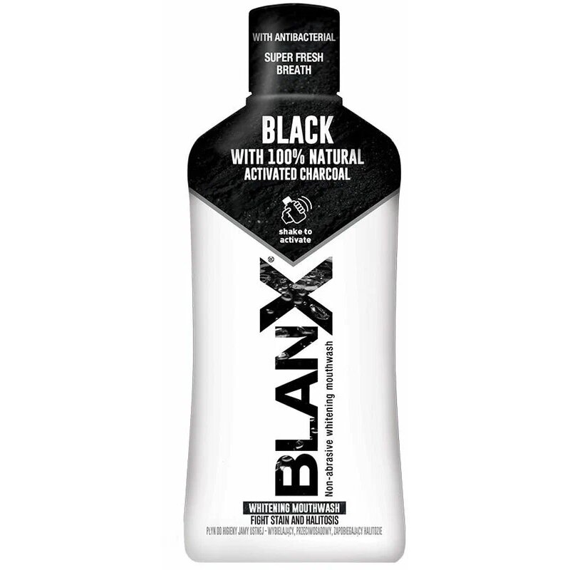 Ополаскиватель для полости рта с углем отбеливающий Black Blanx 500 мл