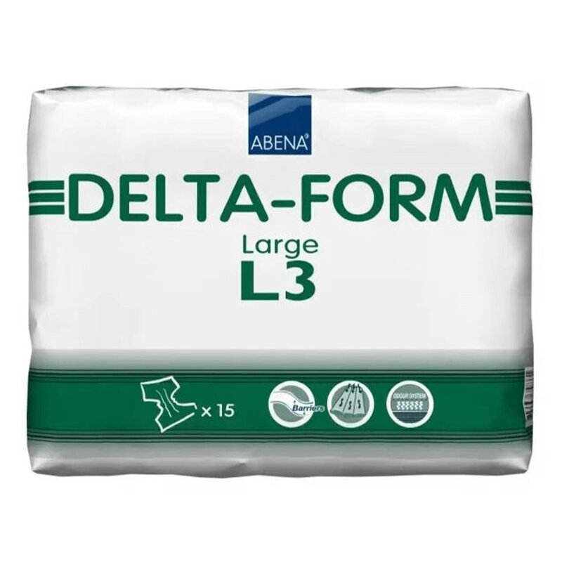 Abena delta-form подгузники размер L3 15 шт.
