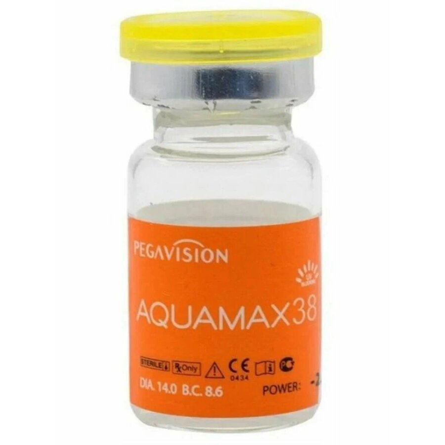 Контактные линзы Aquamax 38 Pegavision квартальные диоптрия -3,5 x1