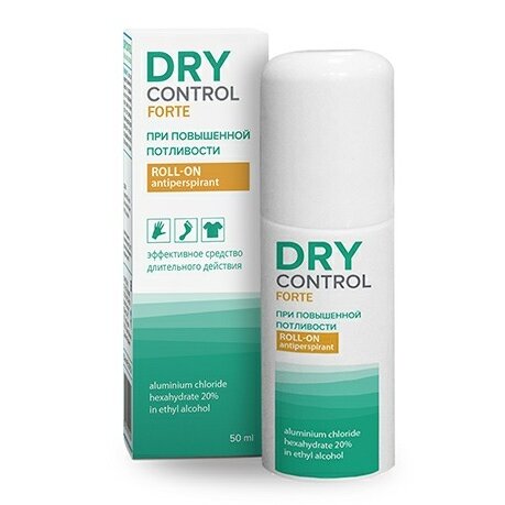Антиперспирант Dry Control Forte 20% от обильного потоотделения со спиртом ролик 50 мл