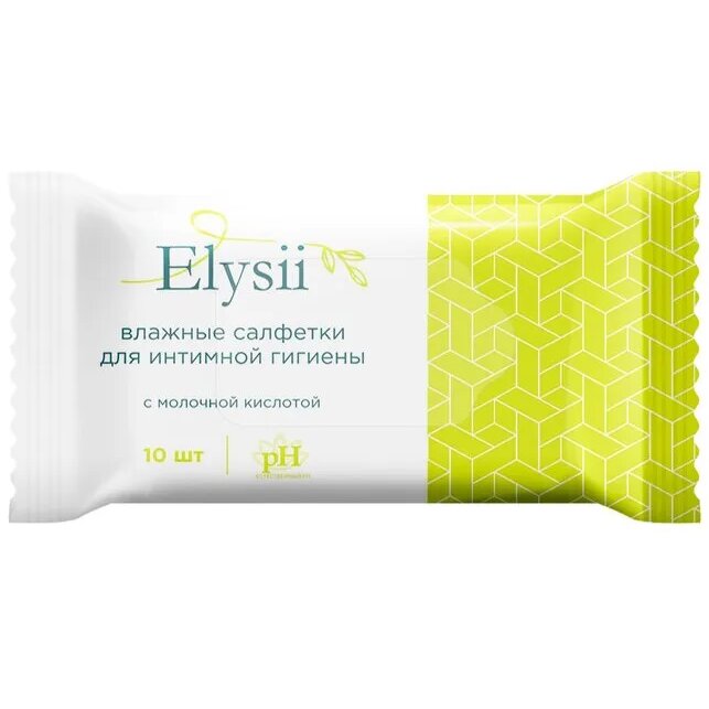 Elysii салфетки для интимной гигиены 10 шт. с молочной кислотой