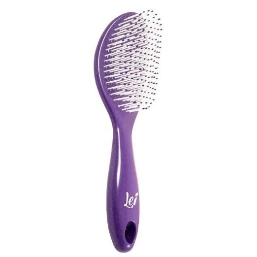 Расчёска массажная Lei арт.080 пластик фиолетовая