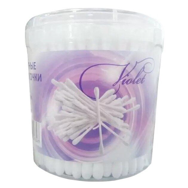 Ватные палочки Violet банка 200 шт.