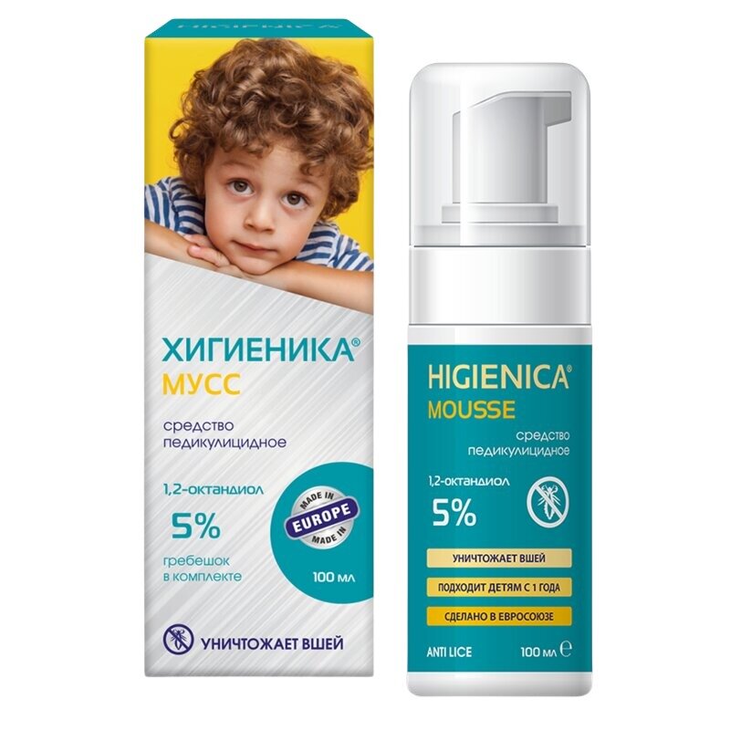 Средство педикулицидное Хигиеника мусс 100 мл