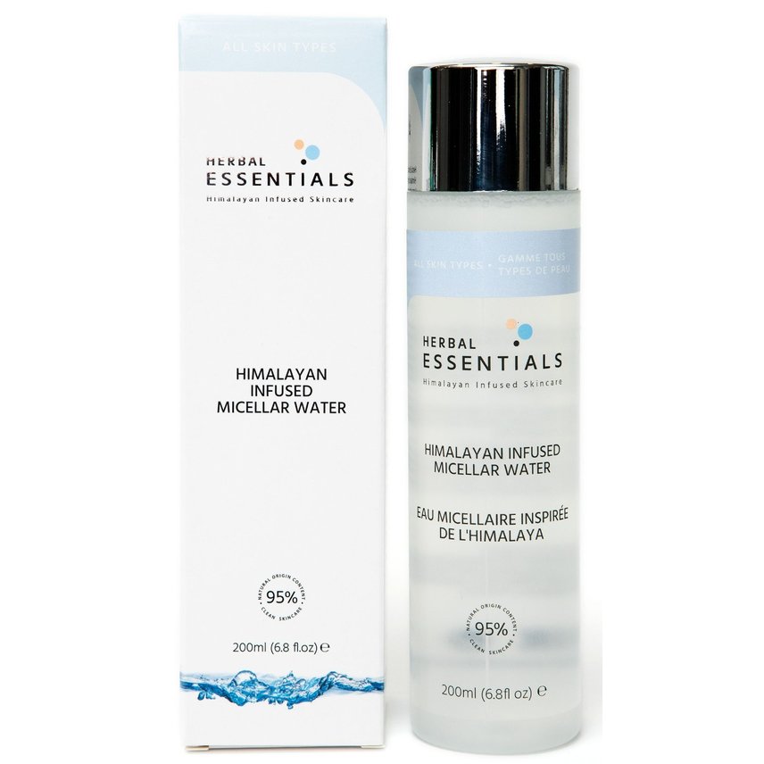 Herbal essentials вода мицеллярная 200 мл на основе родниковой воды из гималаев