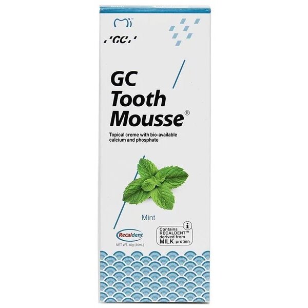 Гель для зубов реминерализующий Gc tooth mousse мята 35 мл