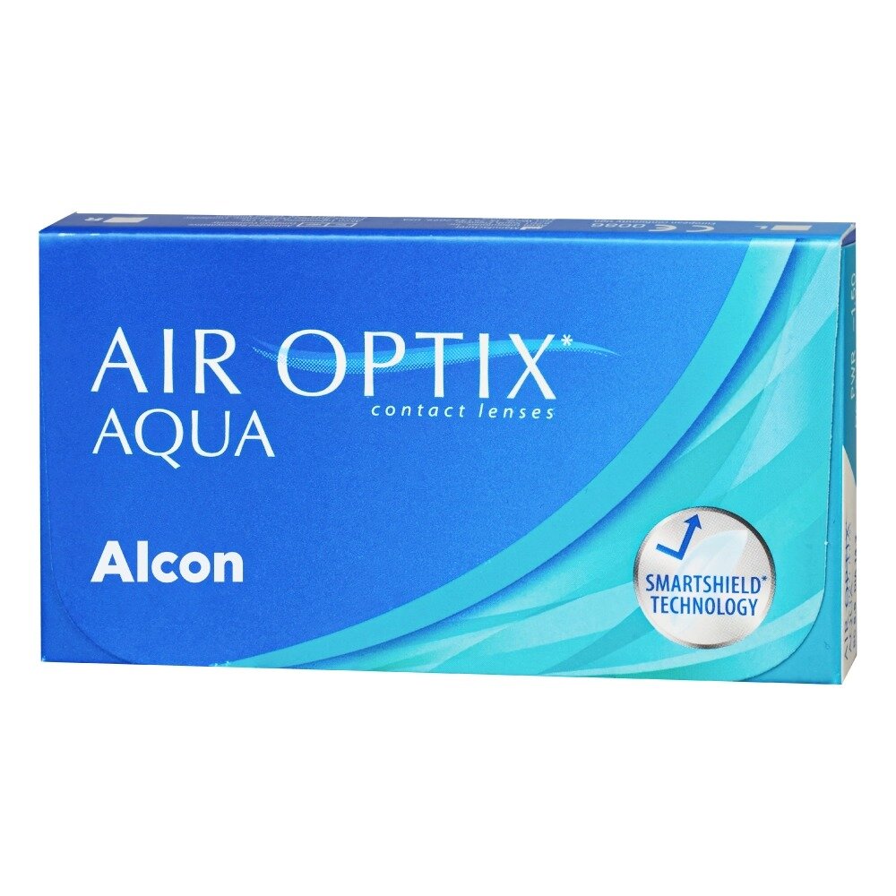 Контактные линзы Air Optix Aqua на месяц -5.00/8.6/14.2 3 шт.