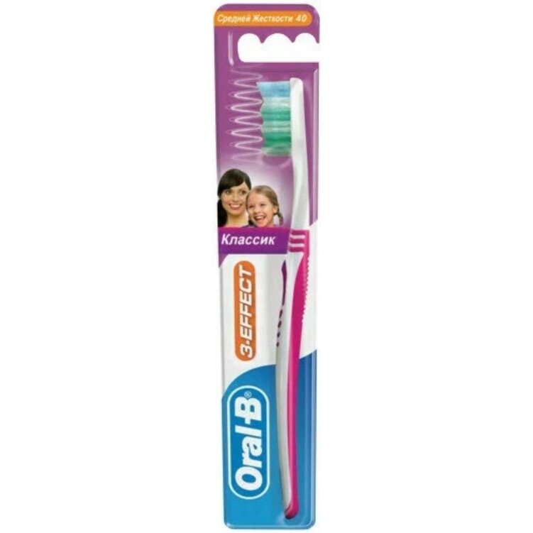 Oral-B Зубная щетка 3-Effect Classic средней жесткости 1 шт.