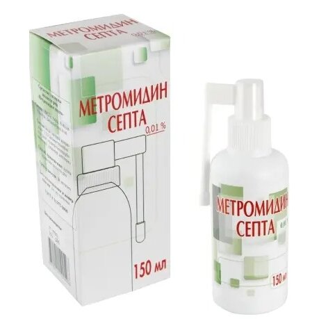 Метромидин септа спрей для полости рта 0.01% 150 мл
