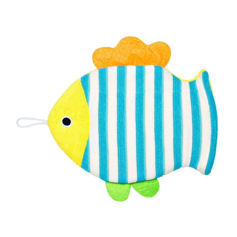 Roxy-kids мочалка-рукавичка хлопковая махровая рыбка