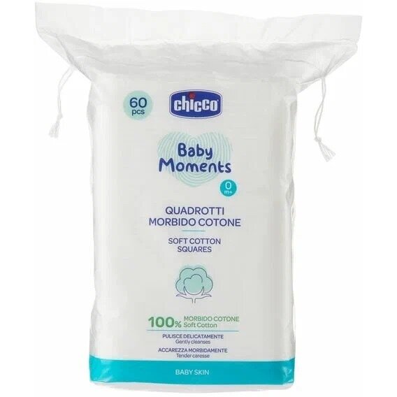 Диски ватные Baby Moments Chicco 60 шт.