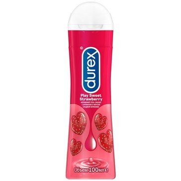 Гель-смазка Durex Play Sweet Strawberry с ароматом клубники 100 мл