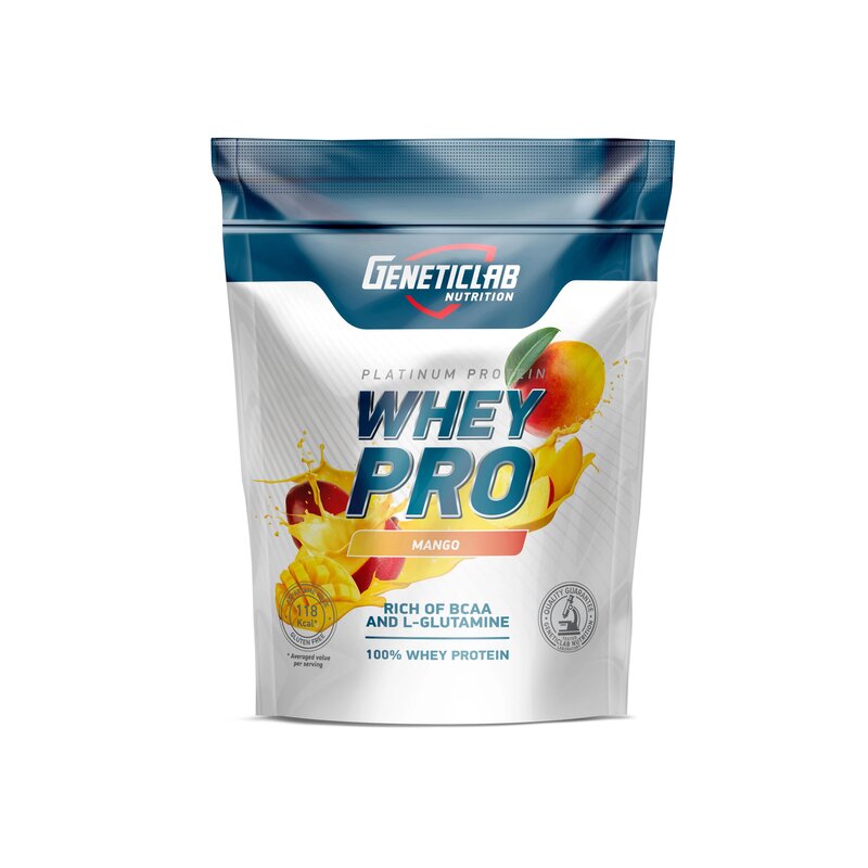Протеин сывороточный Geneticlab Nutrition Whey Pro 100% манго 1000 г