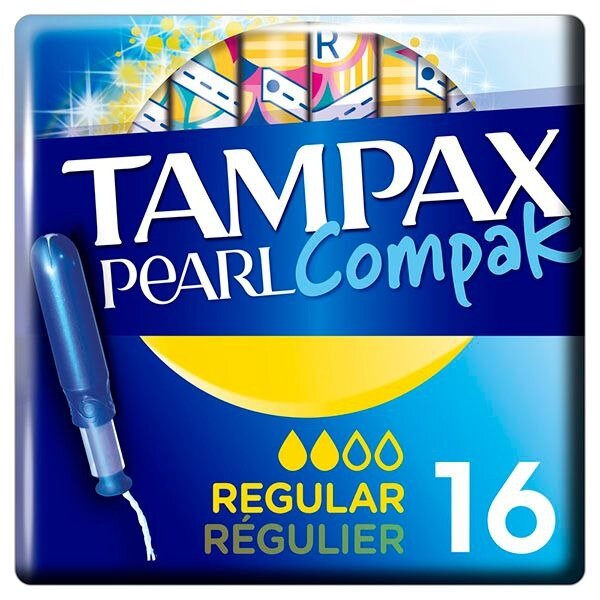 Тампоны гигиенические Tampax Regular Compak Pearl с аппликатором 16 шт.