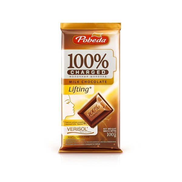 Шоколад Победа молочный Чаржед Лифтинг 100 г