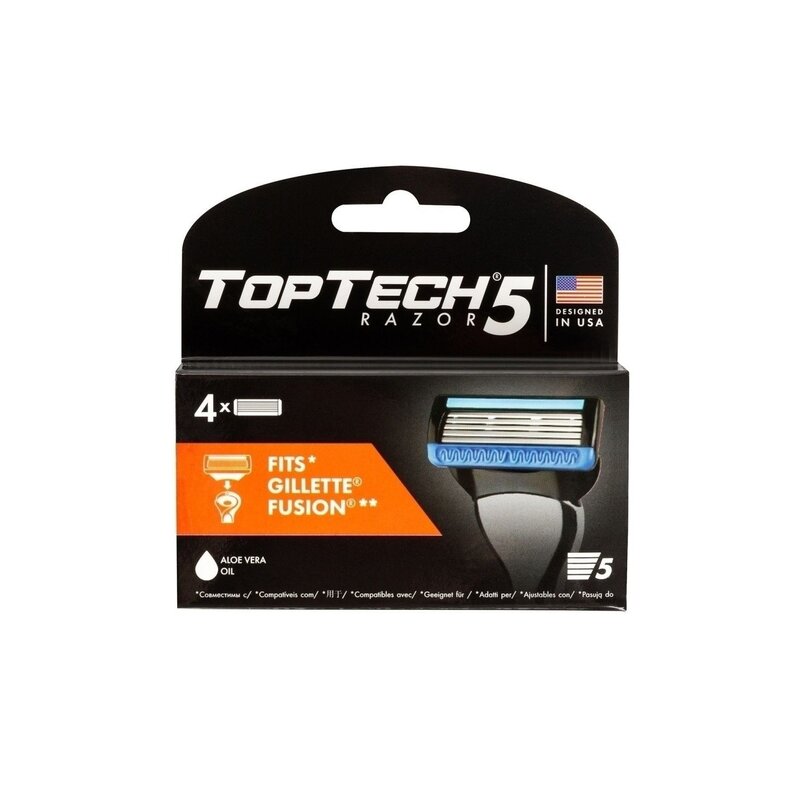 Сменные кассеты TopTech Razor 5 5 лезвий 4 шт.
