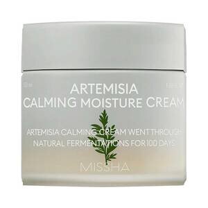 Крем для чувствительной кожи лица успокаивающий с экстрактом полыни Artemisia Calming Missha банка 50 мл