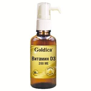 Витамин D3 200 ME Goldica 30 мл