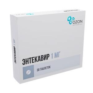 Энтекавир таблетки 1 мг 30 шт.