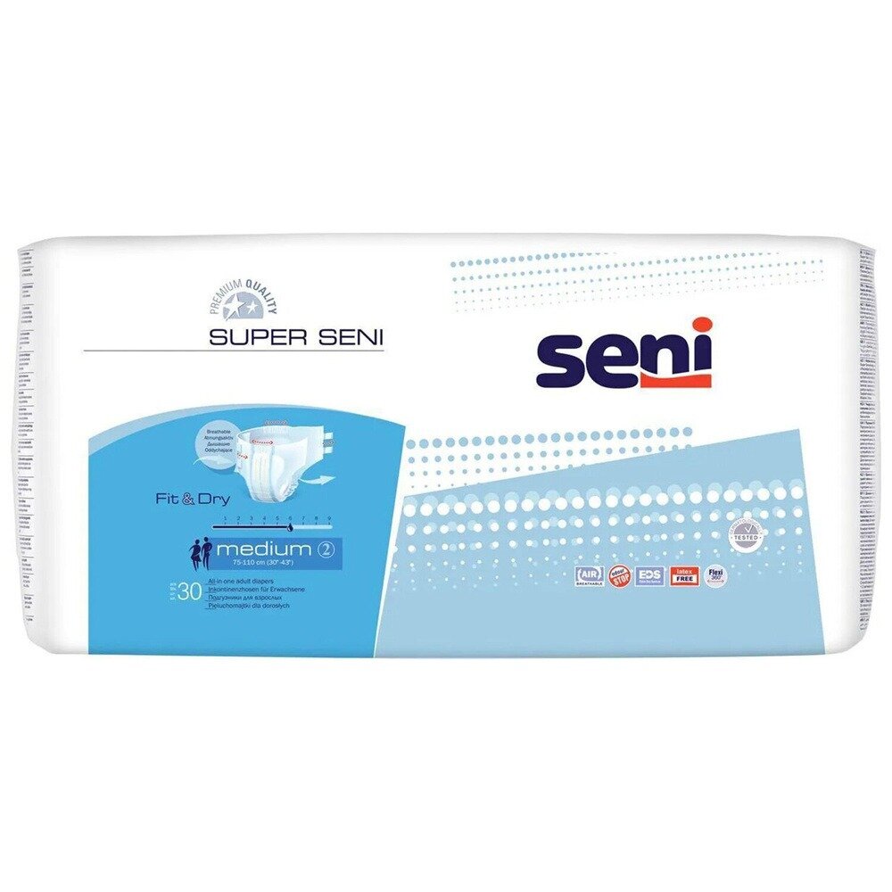 Подгузники Seni Super Air Plus Medium 30 шт.