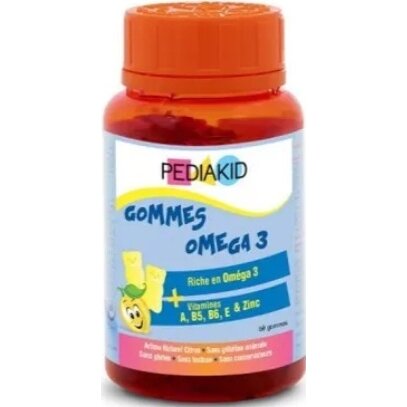 Унитекс Педиакид Омега-3 конфеты жевательные 60 шт.