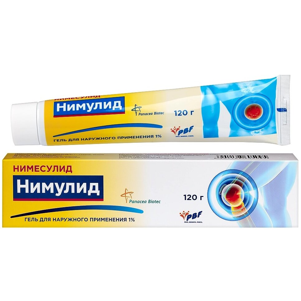 Нимулид гель для наружного применения 1% 120 г