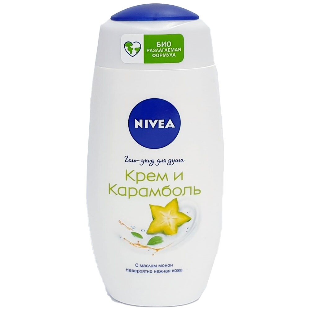 Гель-уход для душа Nivea Крем и Карамболь 250 мл