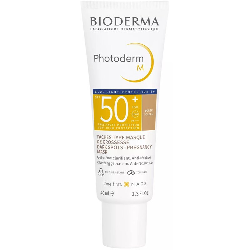 Bioderma Photoderm Солнцезащитный крем-гель M SPF 50+ темный оттенок 40 мл