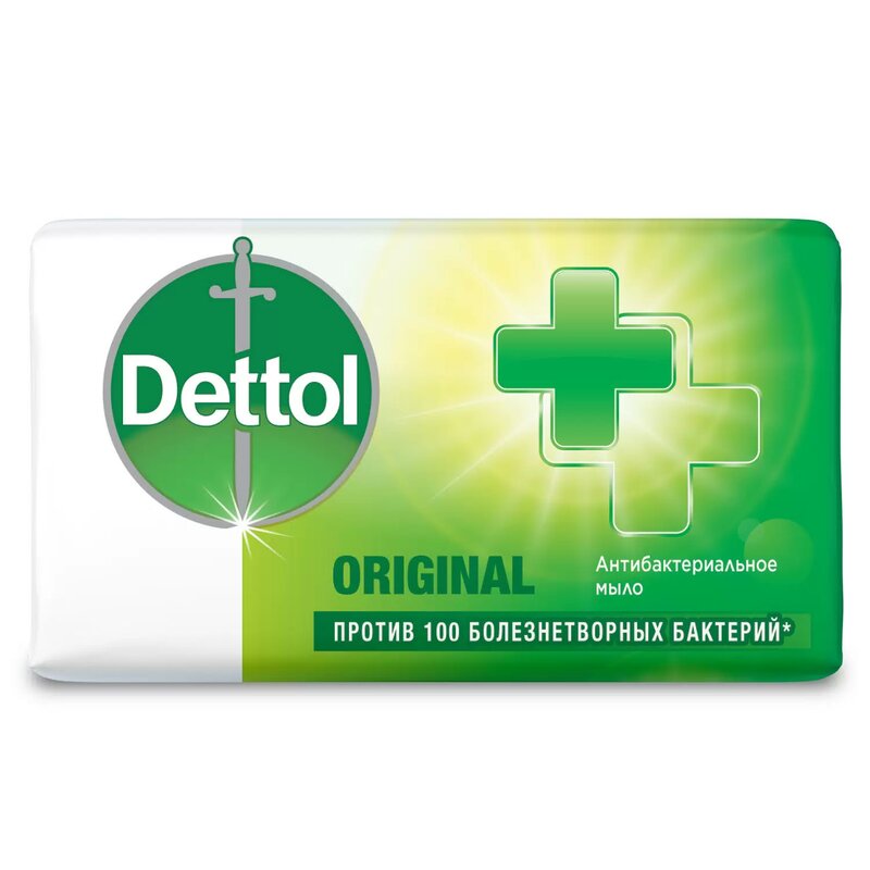 Деттол мыло кусковое для рук антибактериальное оригинальное 100г