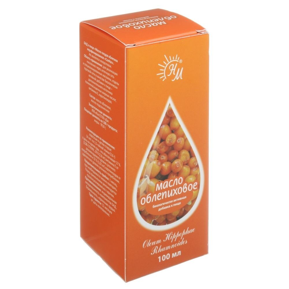Масло плодов облепихи СолНат 100 мл