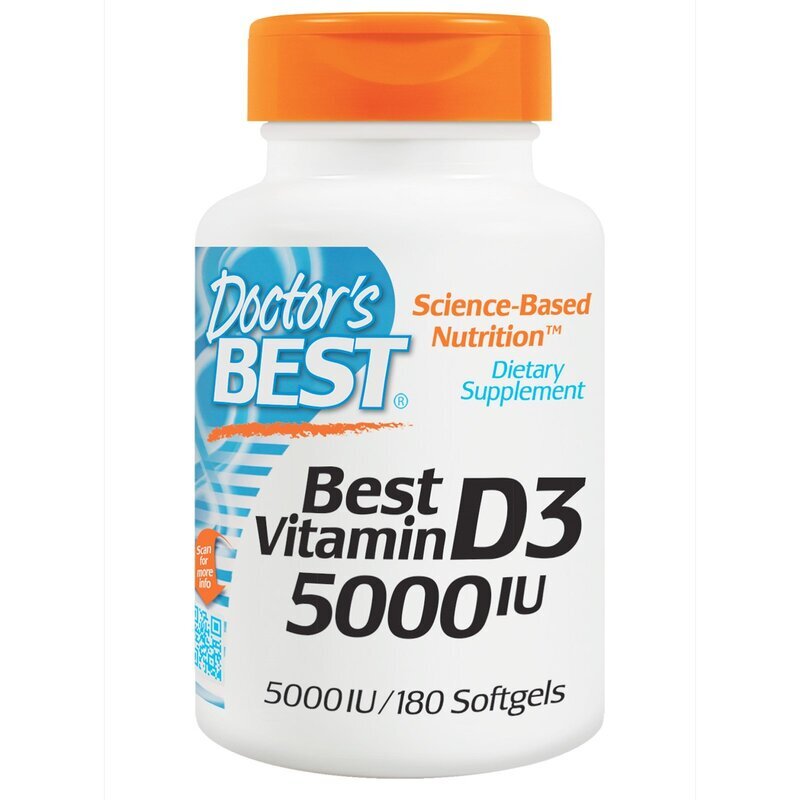 Витамин D3 Doctor's Best Vitamin D3 5000 IU капсулы 180 шт.