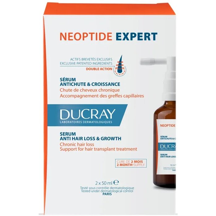 Сыворотка придающая плотность волосам укрепляющая Neoptide Expert Ducray 50 мл 2 шт.