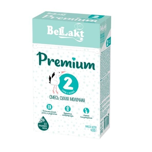 Сухая молочная смесь Беллакт Премиум 2 6-12 мес. 400 г