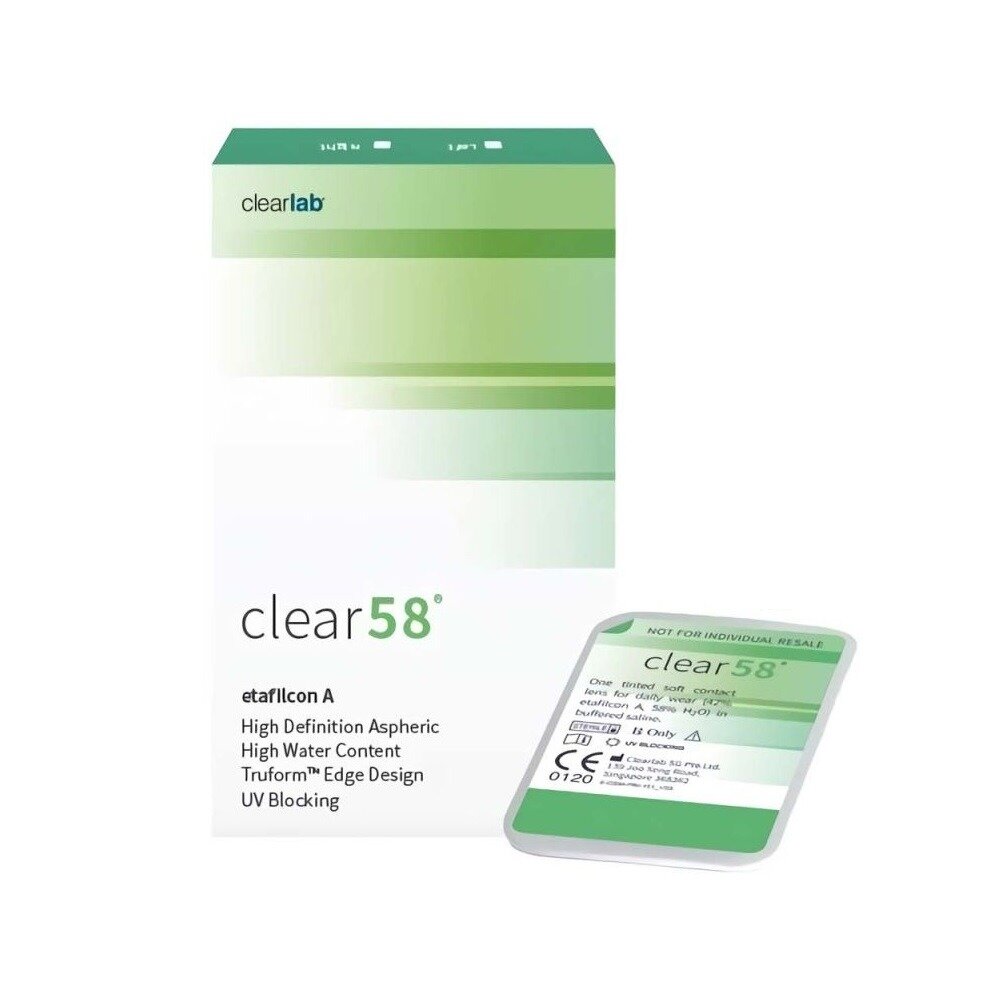 Линзы контактные ClearLab Clear 58 (8,7/-7,50) 6 шт.