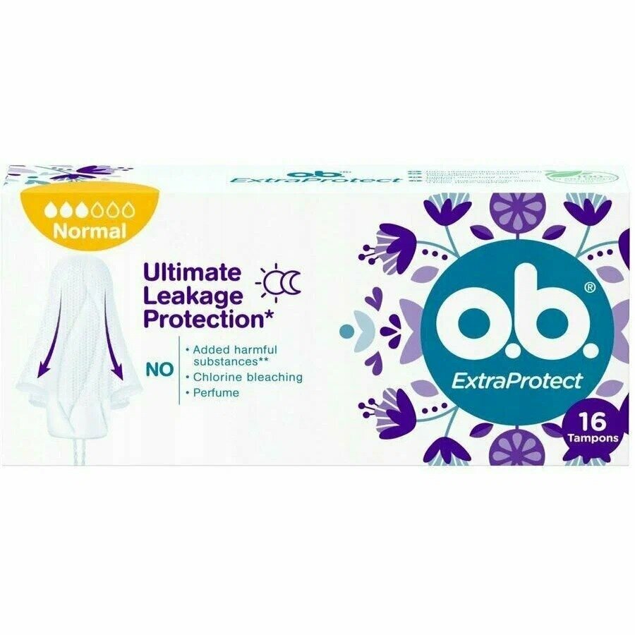 Тампоны Оби (O.B.) Extra Protect Normal 16 шт.