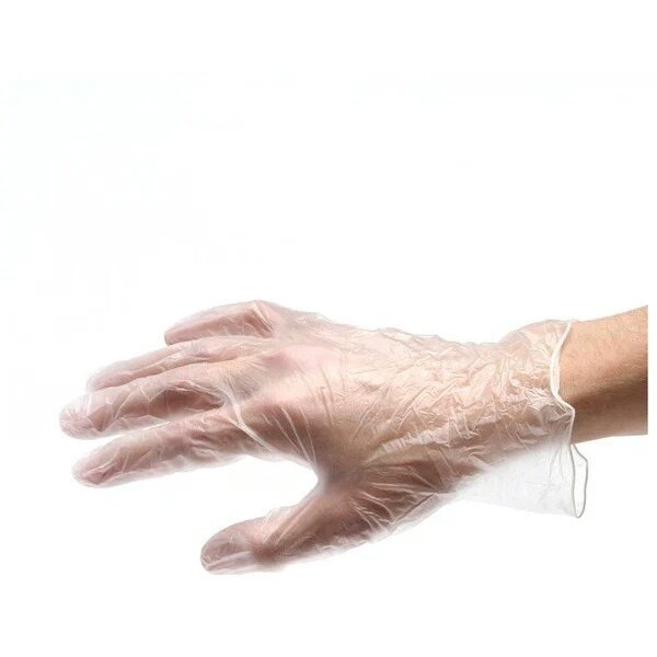Перчатки смотровые виниловые прозрачные размер m 1 пара