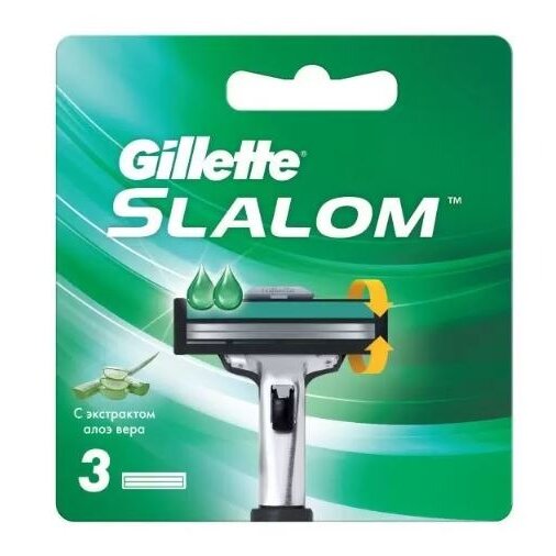 Сменные кассеты Gillette Slalom 3 шт.