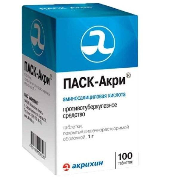 ПАСК-Акри таблетки 1000 мг 100 шт.
