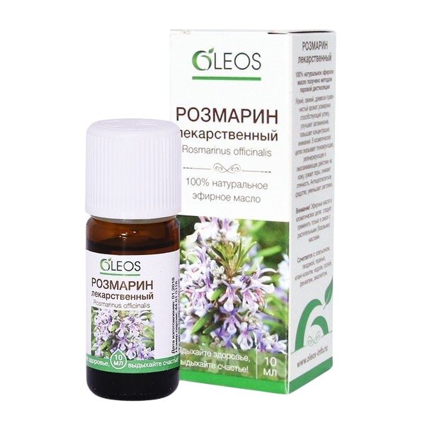 Масло эфирное Олеос (Oleos) Розмарин 10 мл