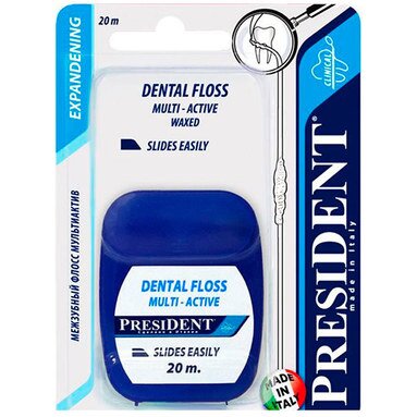 Зубная нить President Multi-Active 20 м
