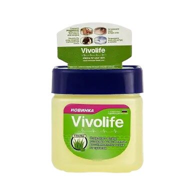 Вазелин косметический Vivolife с алоэ вера 61 мл