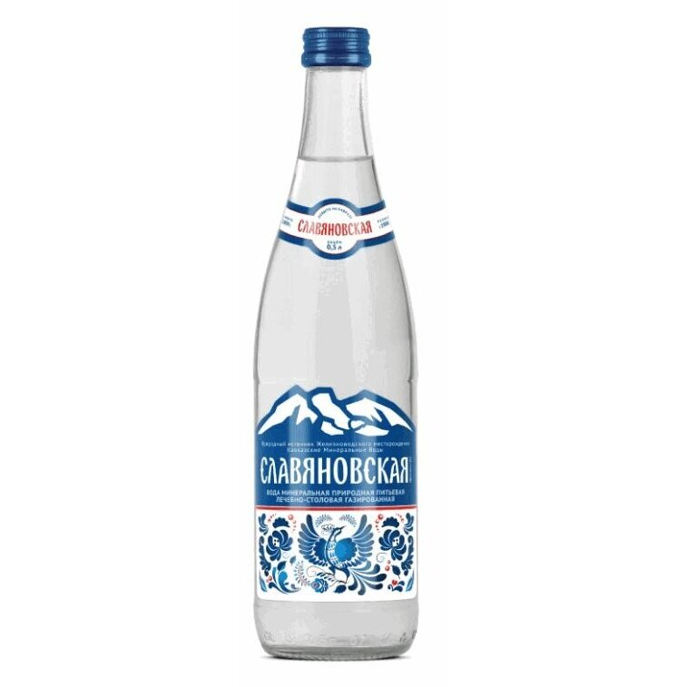 Славяновская Минеральная вода стекло стекло евро-винт 0,5 л