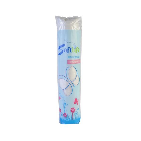 Ватные диски Soft Life 120 шт.