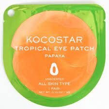 Патчи для глаз Kocostar гидрогелевые золотые тропические фрукты папайя пара 2 шт.
