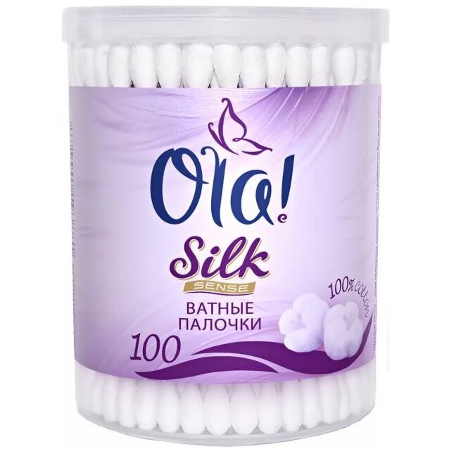 Ватные палочки Ола (Ola) Silk Sense 100 шт.