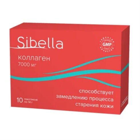 Коллаген Sibella порошок для приготовления раствора для приема внутрь 14 г 10 шт.