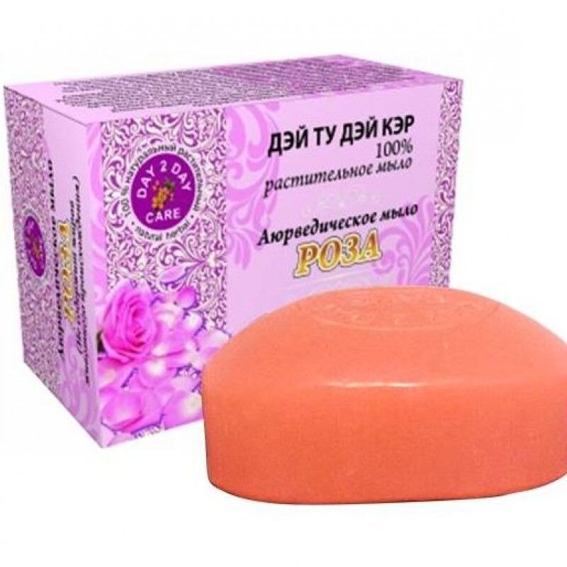 Мыло натуральное Роза Day 2 Day Care Аюрведическое 100 г