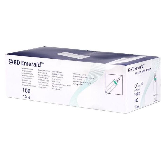Шприц 3-х компонентный BD Emerald 21G 10 мл 100 шт.