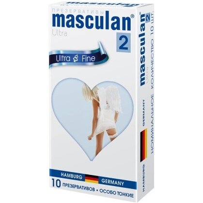 Презервативы Masculan Ultra Fine особо тонкие обильная смазка 10 шт.